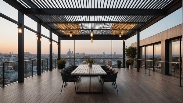 Terrasse suspendue métallique : alliez design et praticité