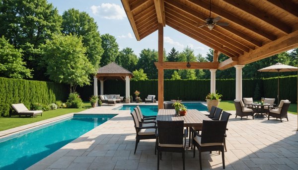 Transformez votre été avec un pool house et sa cuisine d'été